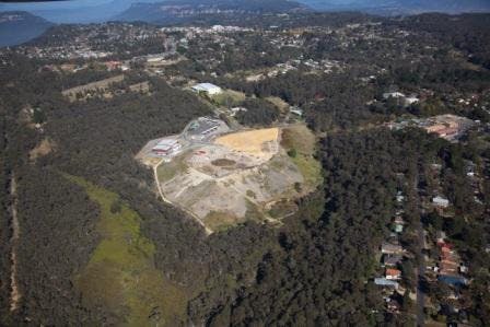 Aerial view of the Katoomba Transfer Station