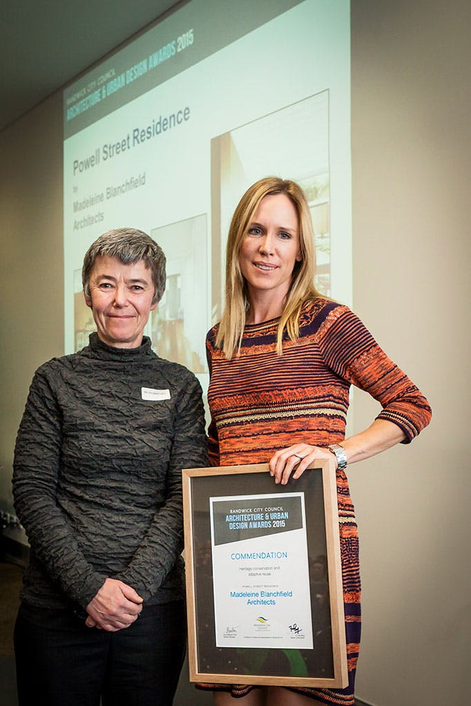 commendation award – heritage conservation and adaptive reuse – Powell Street Residence by Madeleine Blanchfield Architects