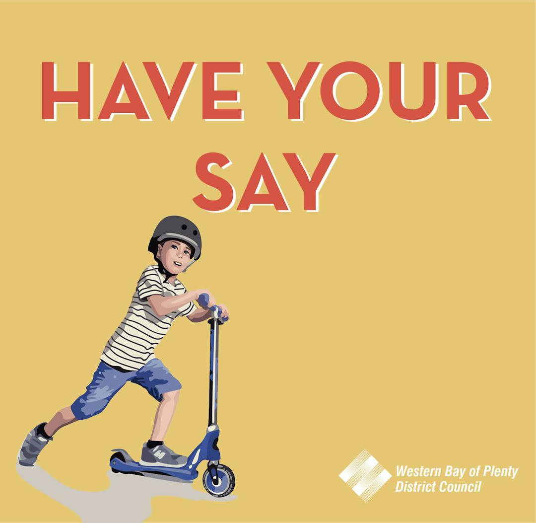 Have your say image of a little boy on a scooter. 