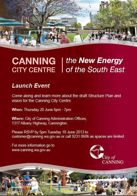 Canning City Centre Launch 20 June 2013