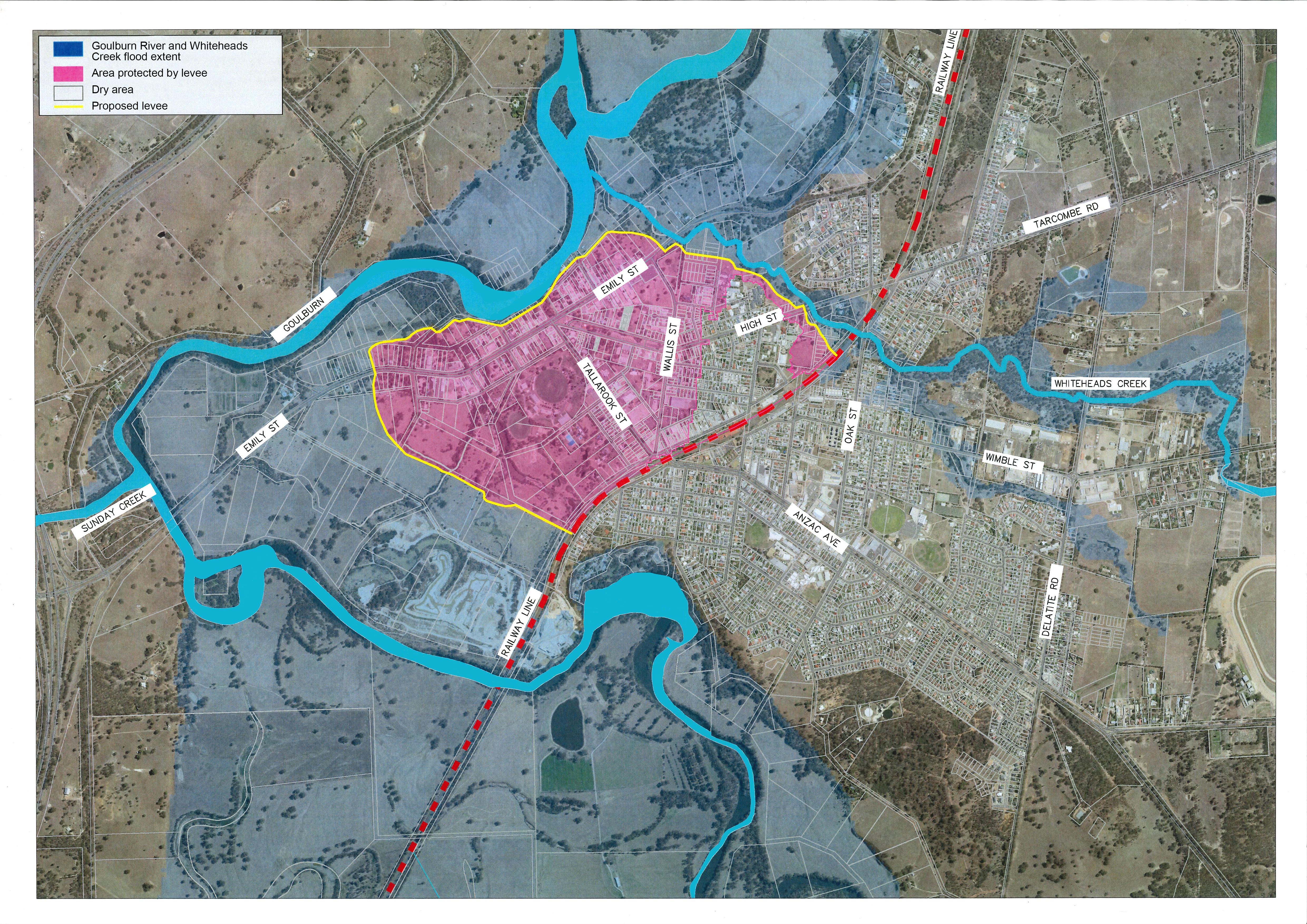 Proposed Seymour Levee Map