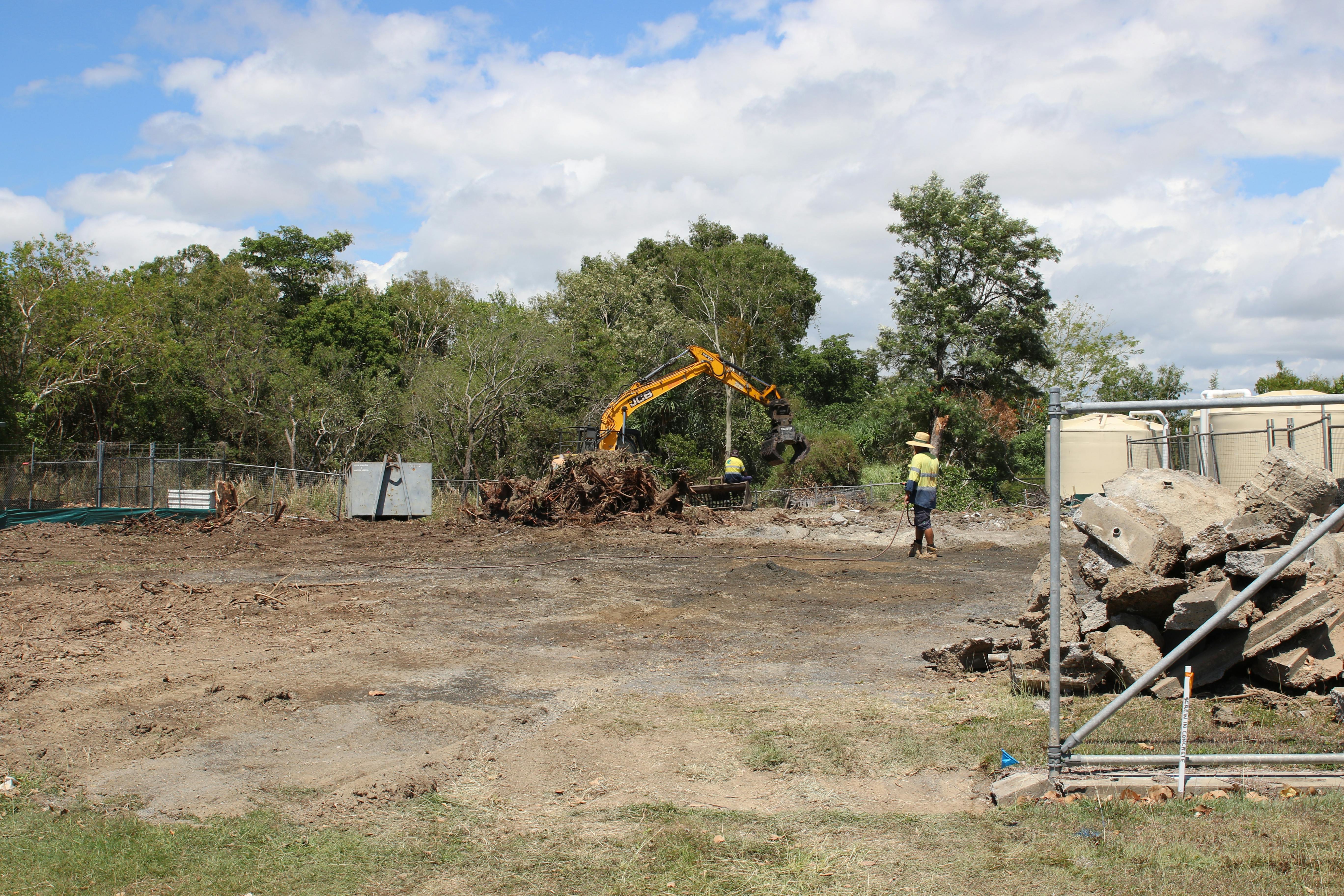 Site cleared next to AMC.JPG