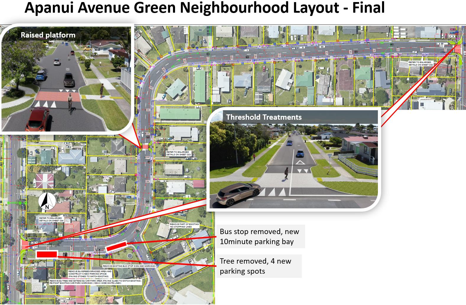 Apanui Avenue final layout