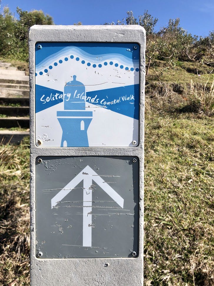 Marker on Solitary Islands Coastal Walk