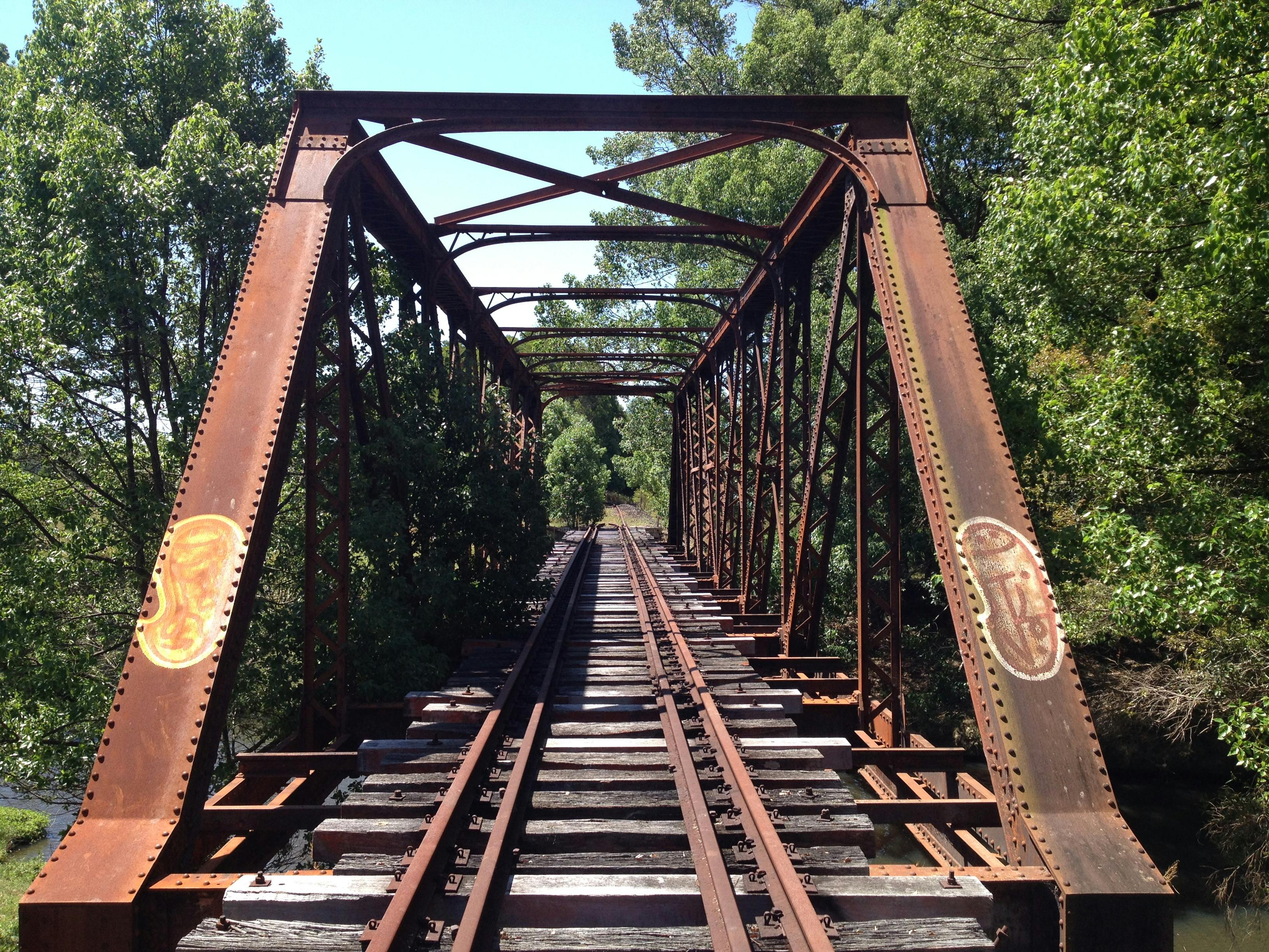 One of the many rail bridges along the trail