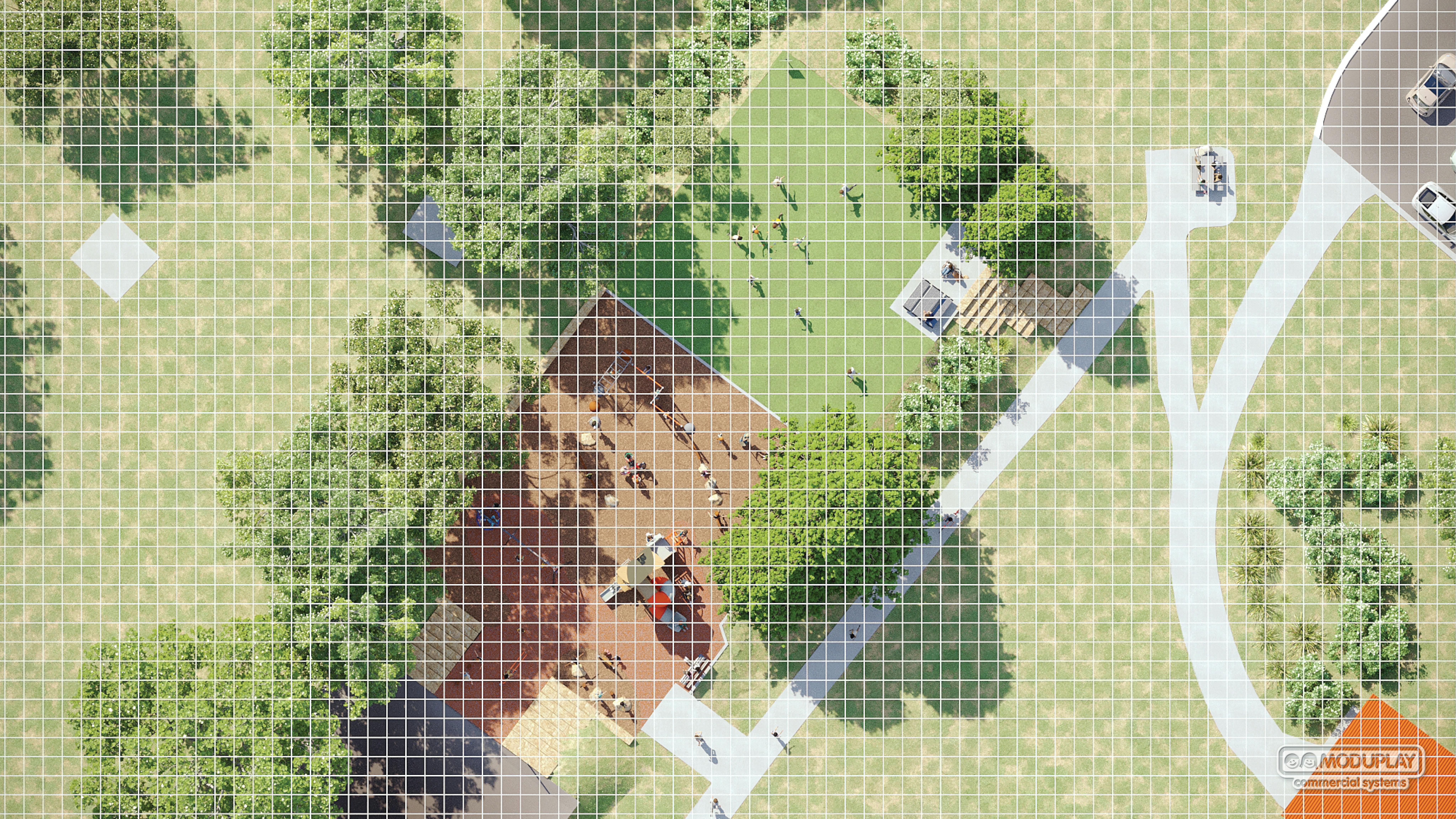 Bird's eye floorplan of Mt Victorial Playspace Option 1