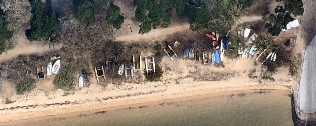 Main Beach before vessel removal