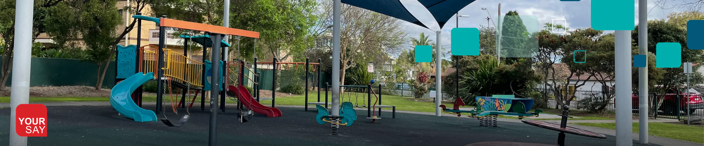 Photo of Pole Depot Park Playground facing Forest Road, Penshurst