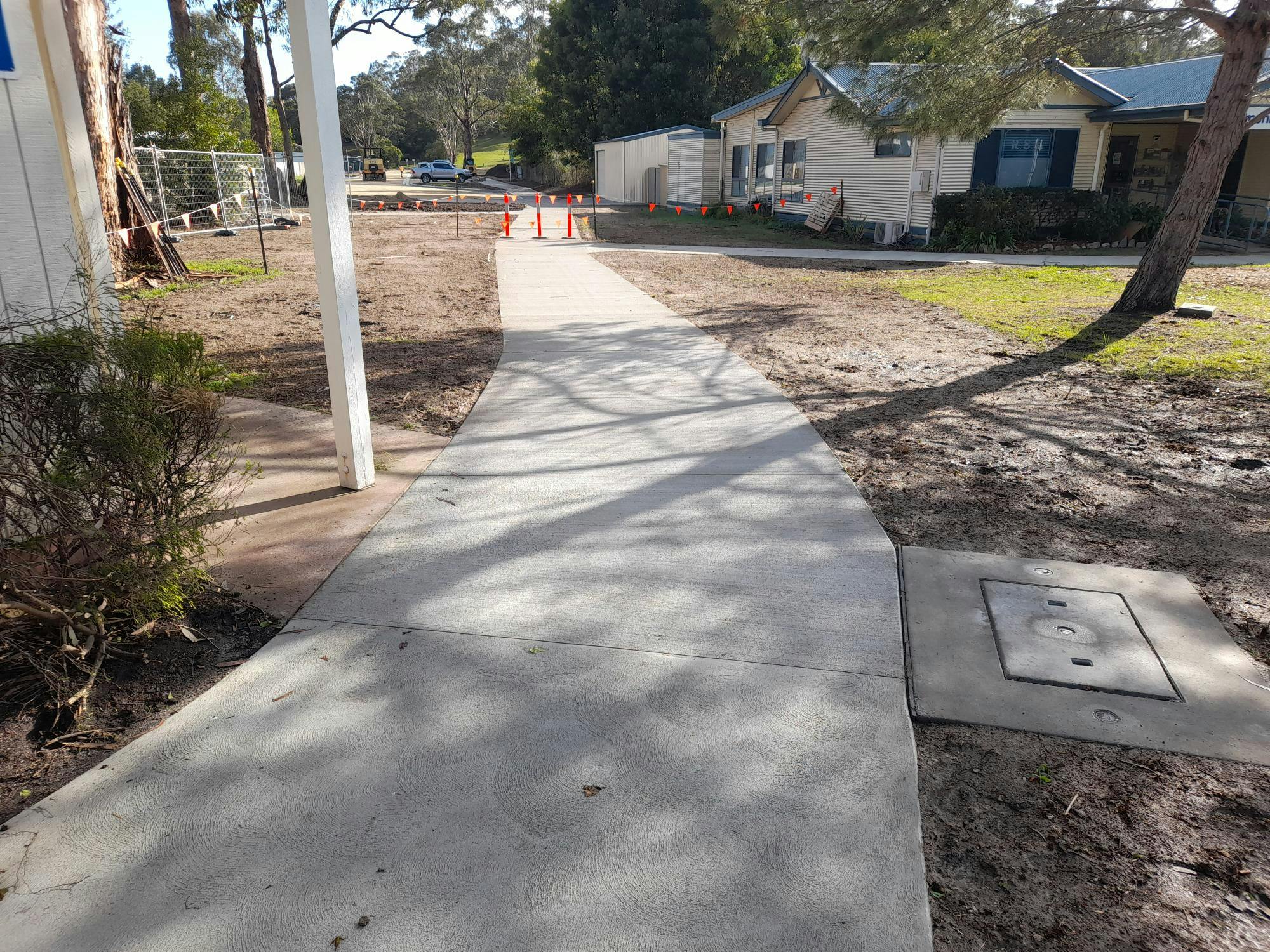 Footpaths concreted - 17 October 2023
