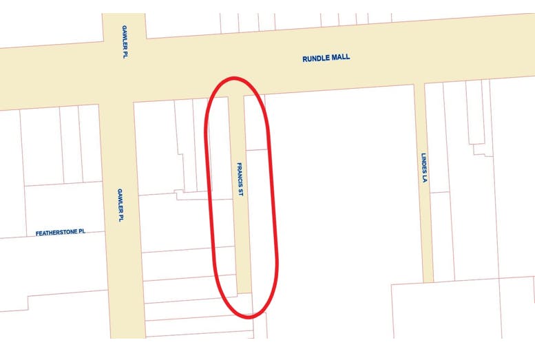 Location of Francis Street works.PNG