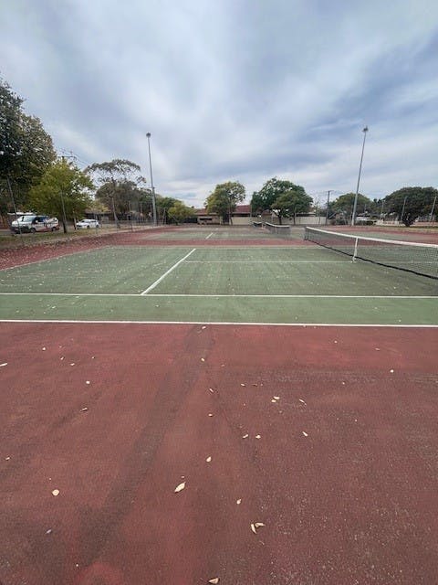 Tennis Courts facing east
