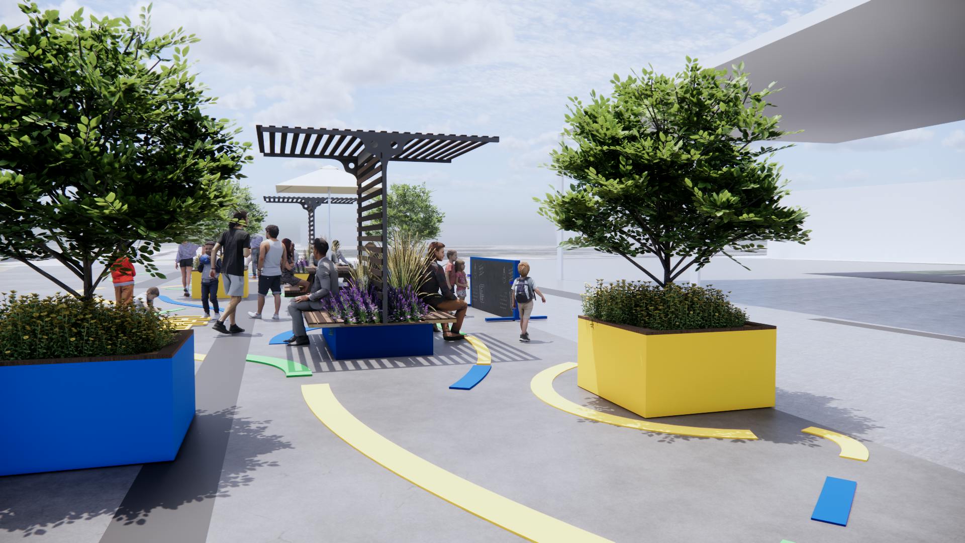 Parklet render at Bluewater Quay.png