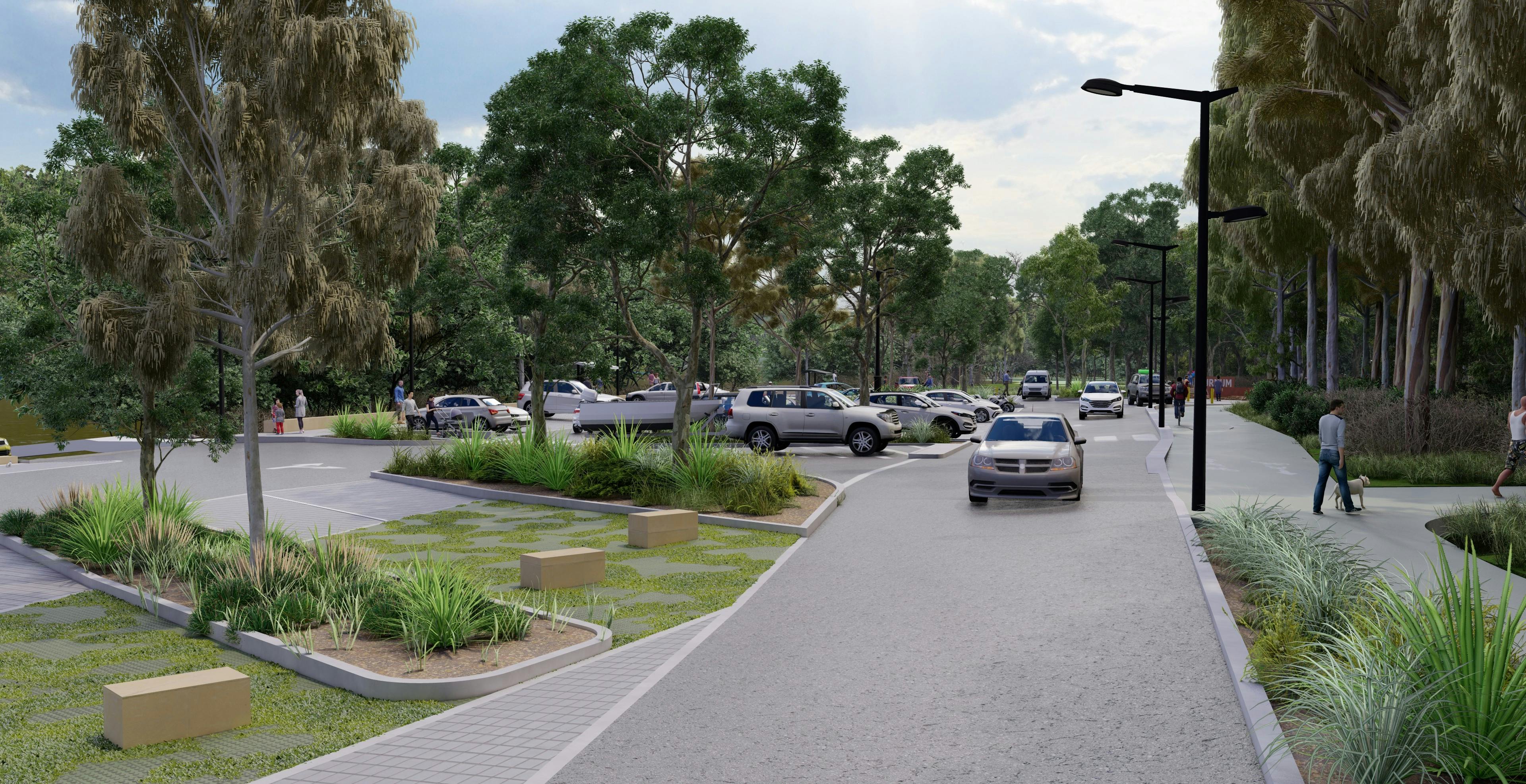 Boat trailer parking - visualisation