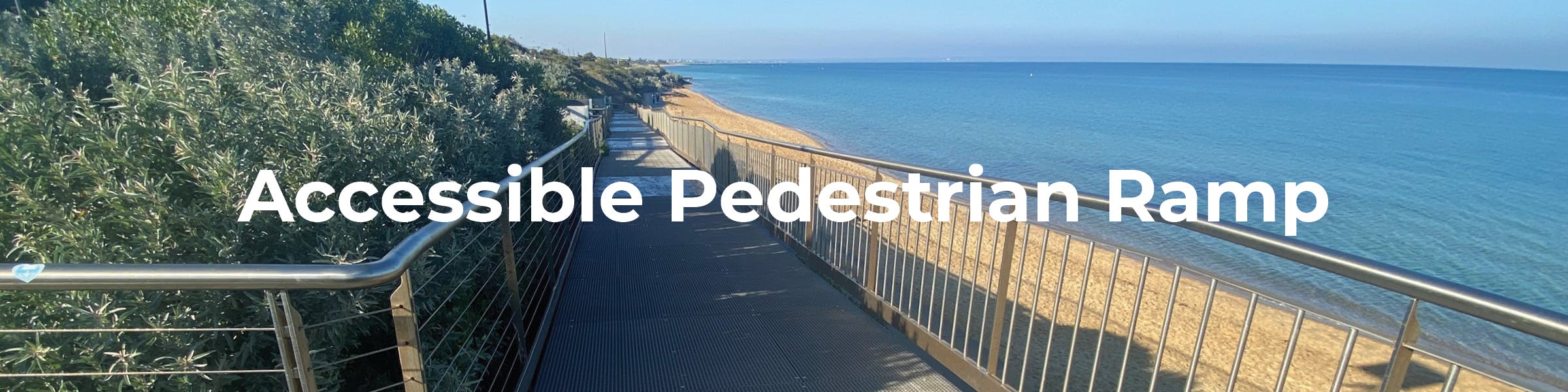 Image: Parkdale Yacht Club’s new beach ramp, recently installed to improve accessibility for all visitors