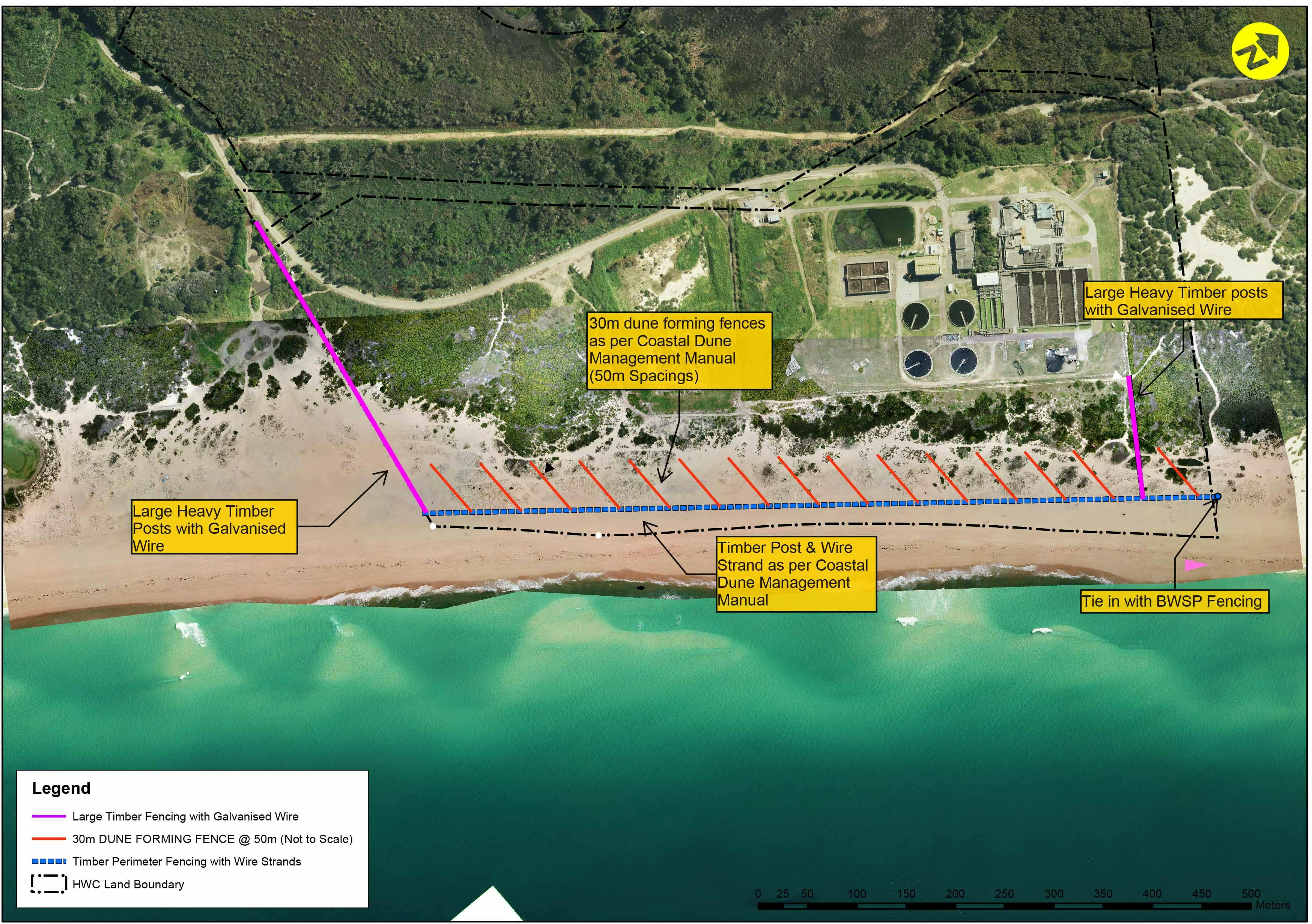 Site Map Belmont Dunes and Wastewater Treatment Plant