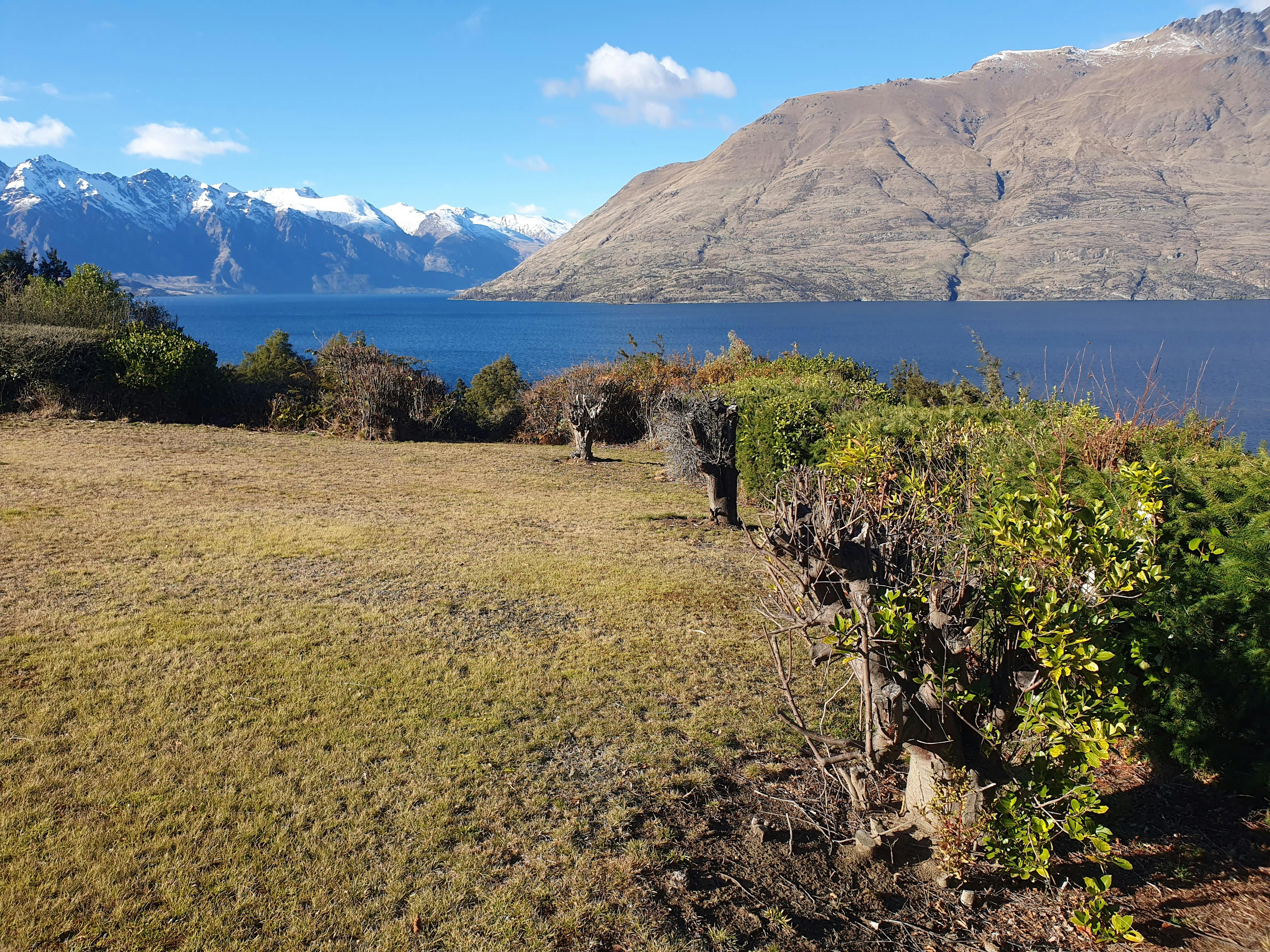 Sunshine Bay Reserve overlooking Lake Whakatipu.