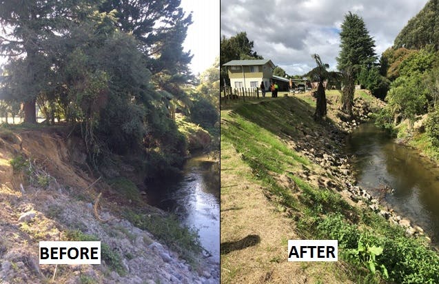 Erosion And Vegetation Blockages Removed Western Road