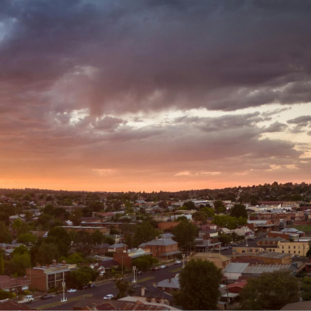 Sunset over Bathurst