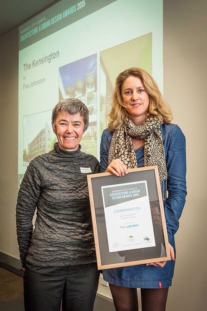 Commendation award – multi-unit housing and mixed use buildings category – The Kensington by Fox Johnston
