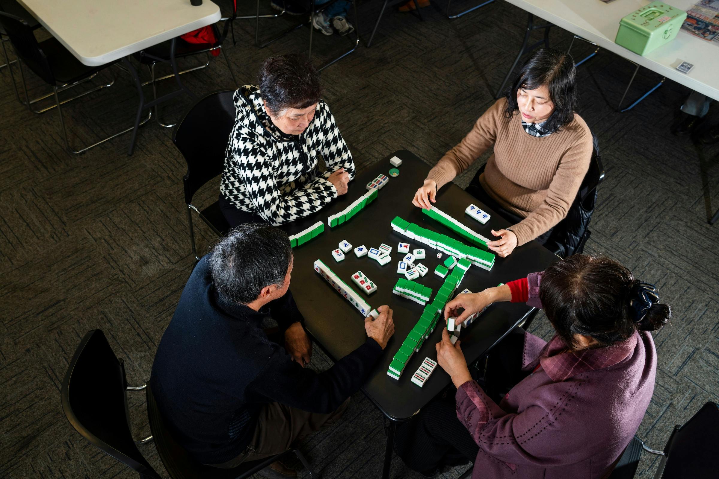 Mahjong in the library