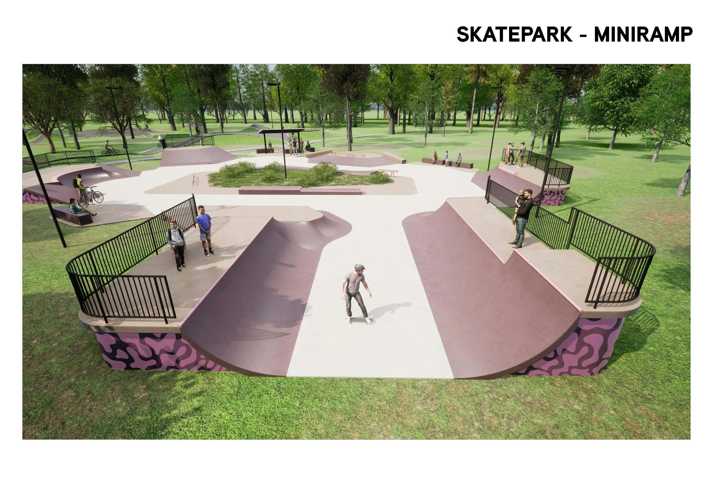 Skatepark mini ramp - final concept design