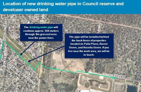 Map showing new drinking water pipe in TransGrid easement.JPG