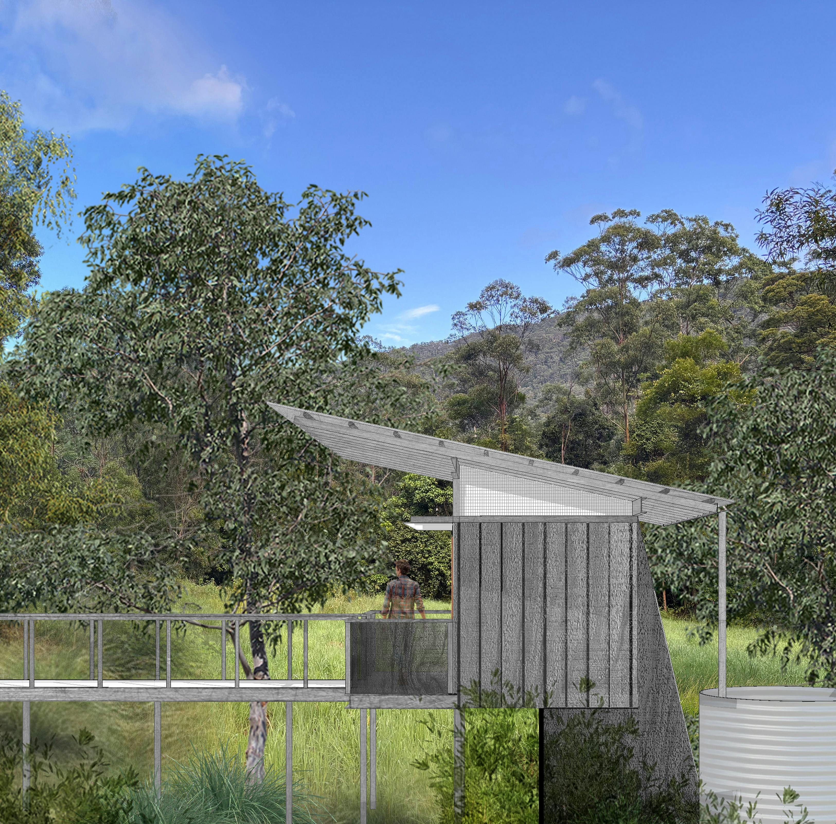 Amenities concept design (side view)