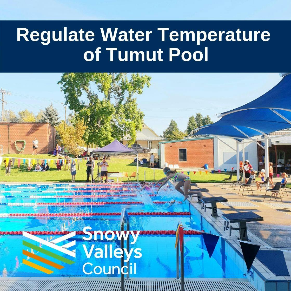 Regulate Water Temperature of Tumut Pool