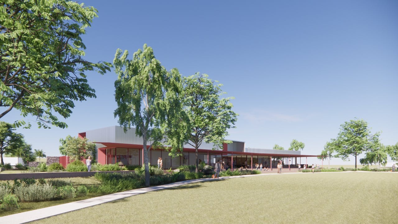 Community Hub - View from Oval