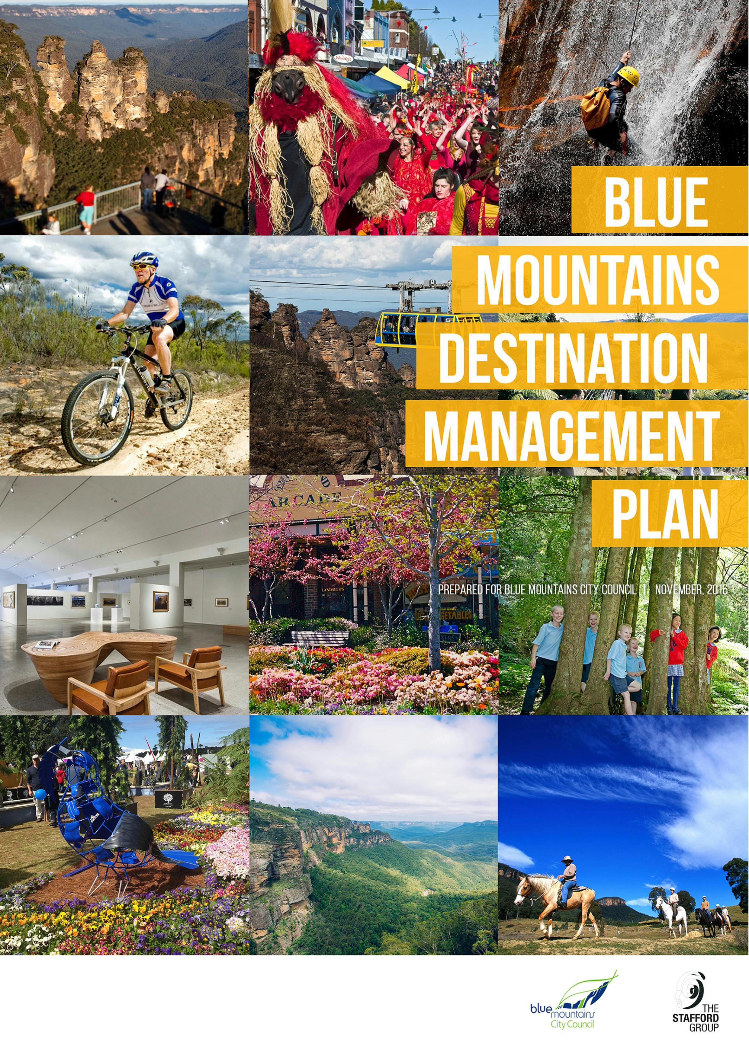 Blue Mountains Destination Management Plan Cover