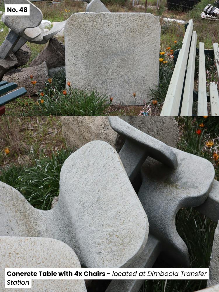 48. Concrete Table and Chairs - Dimboola Transfer Station.png