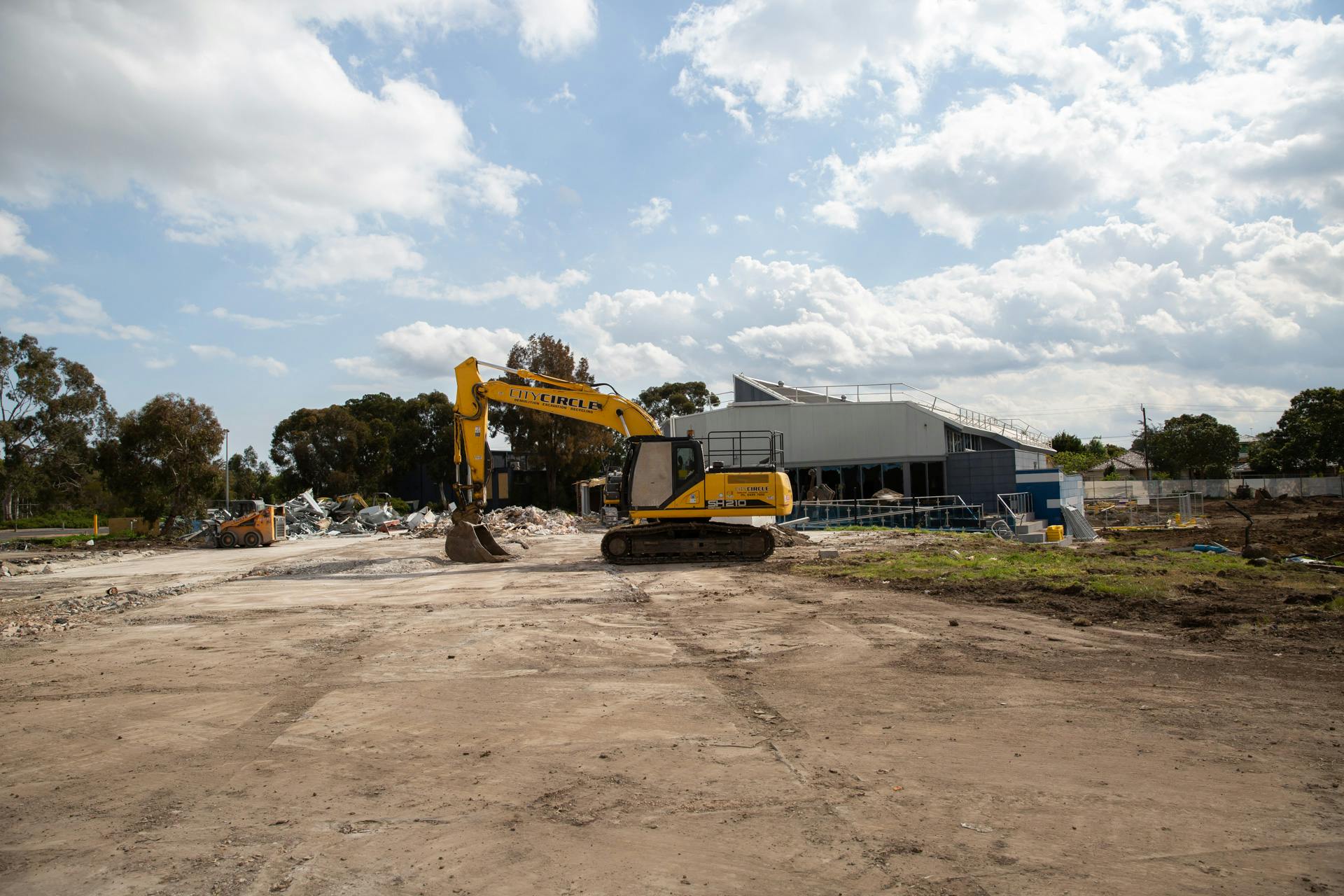 Construction on site in October 2019.