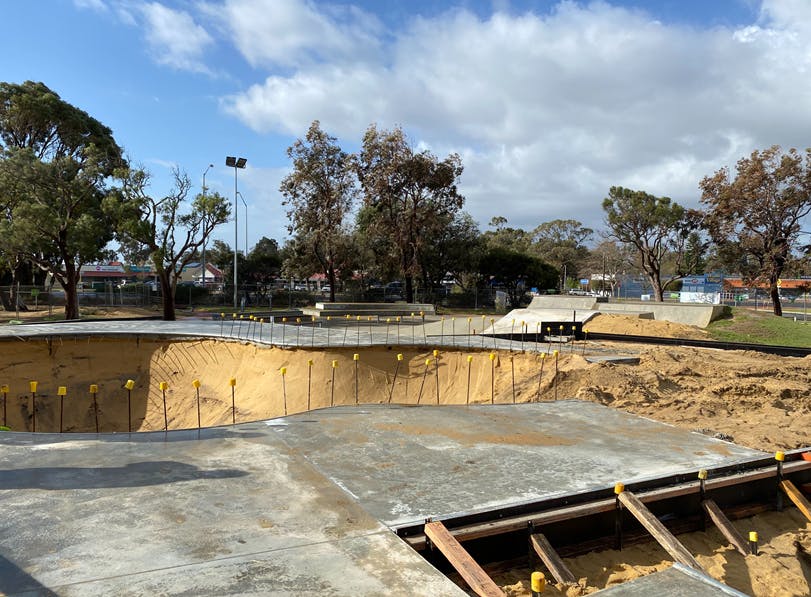 Falcon Skate Park - Construction Images 