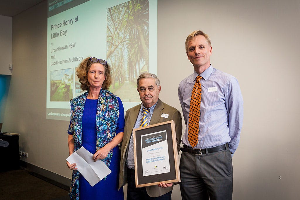 commendation award – landscape and urban projects category – Prince Henry at Little Bay by UrbanGrowth NSW and Ladd Hudson Architects.