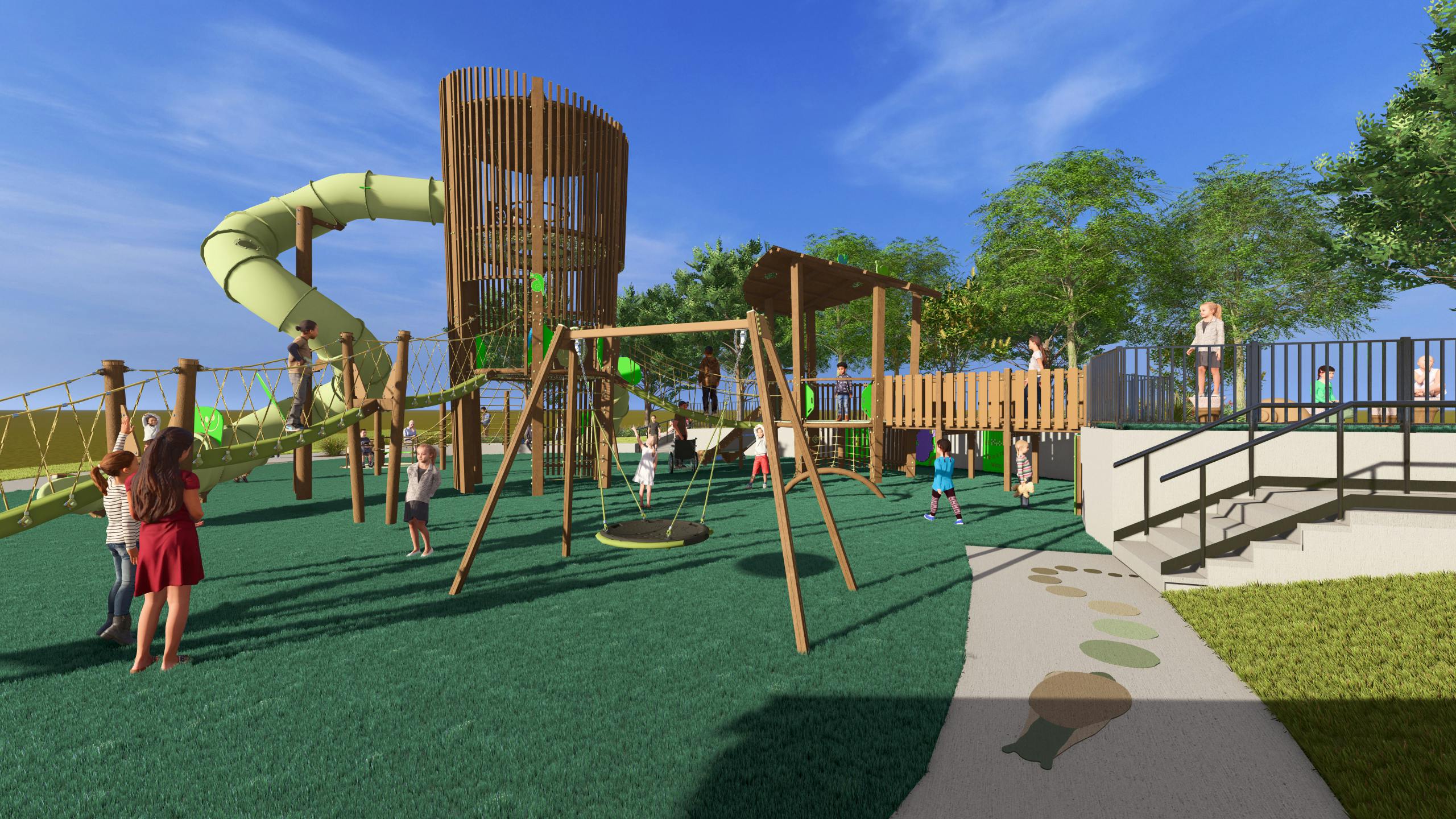 Image of all-abilities playground. *Images are for illustrative purposes only and subject to change.