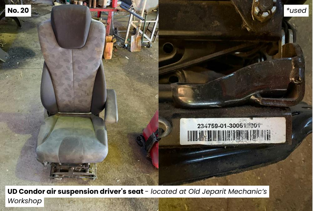 20. UD Condor air suspension drivers seat - Old Jeparit Mechanics Workshop.png
