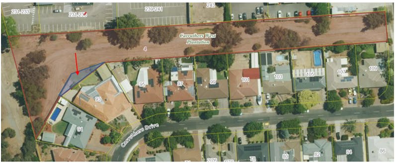 Carruthers West Plantation - map showing encroachment and portion for CLR.png