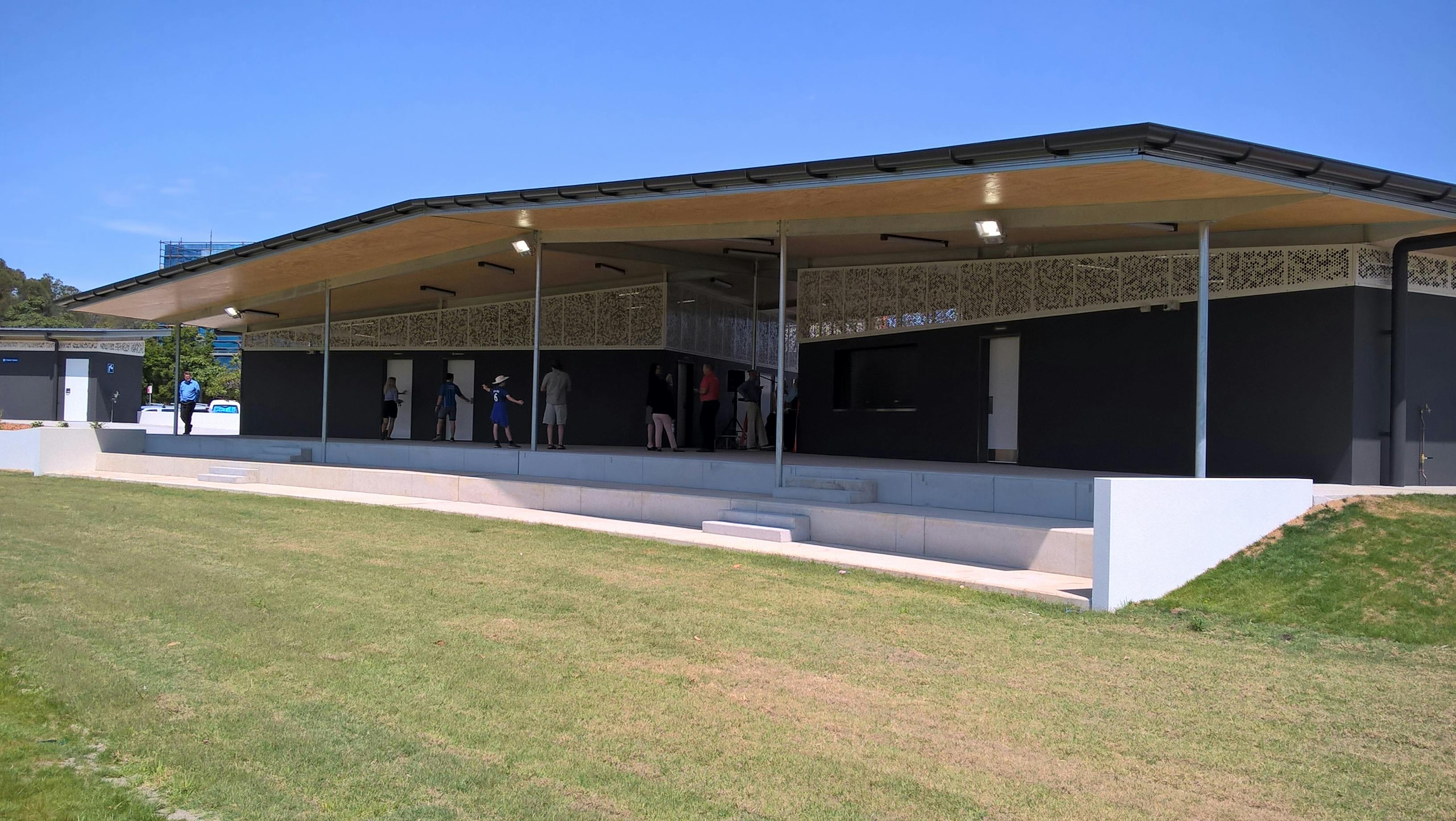 The community and sports pavilion at Fitzroy Oval - the Old Camp Yaam Nguura Jalumgal