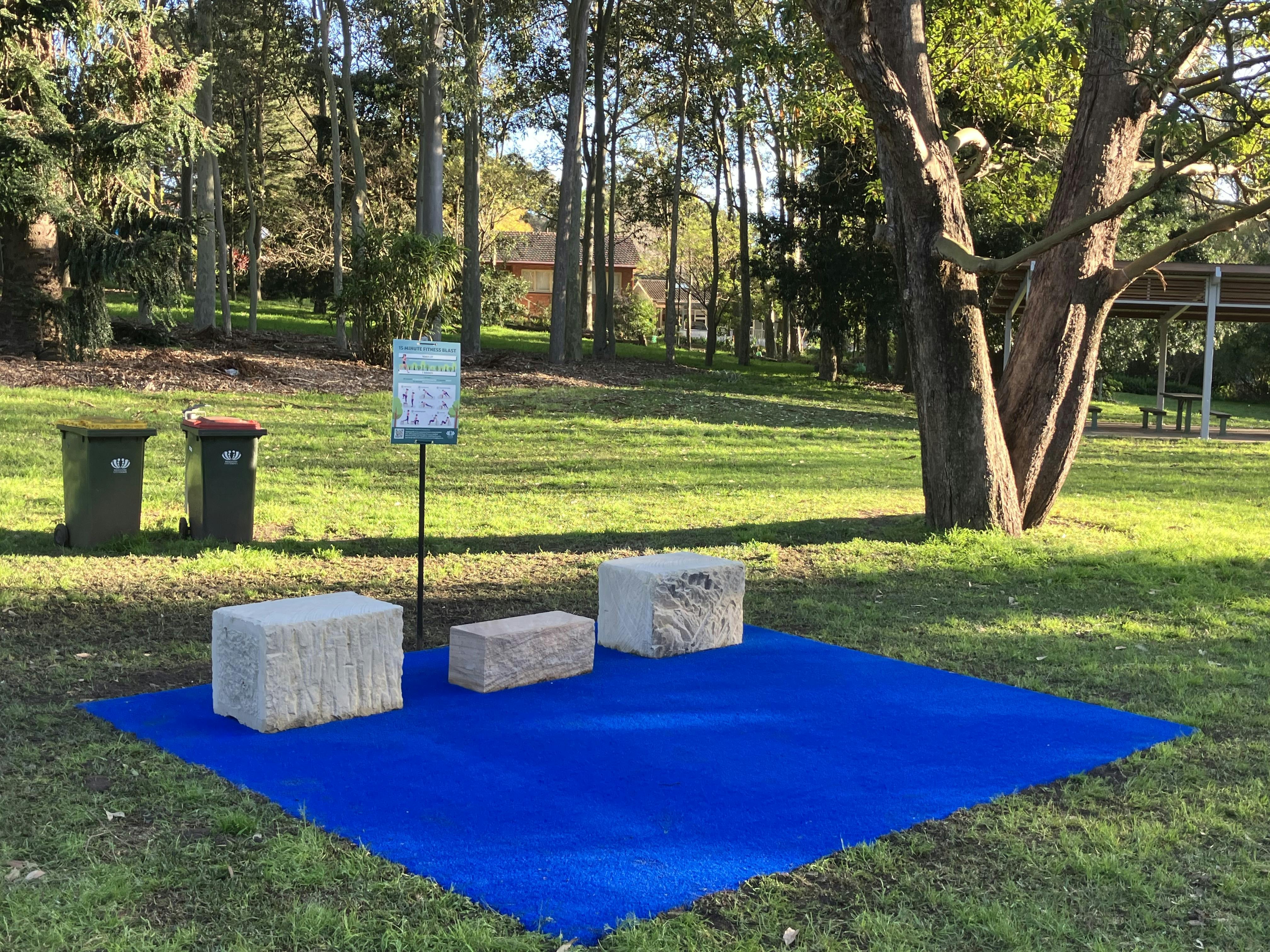 Temporary fitness station