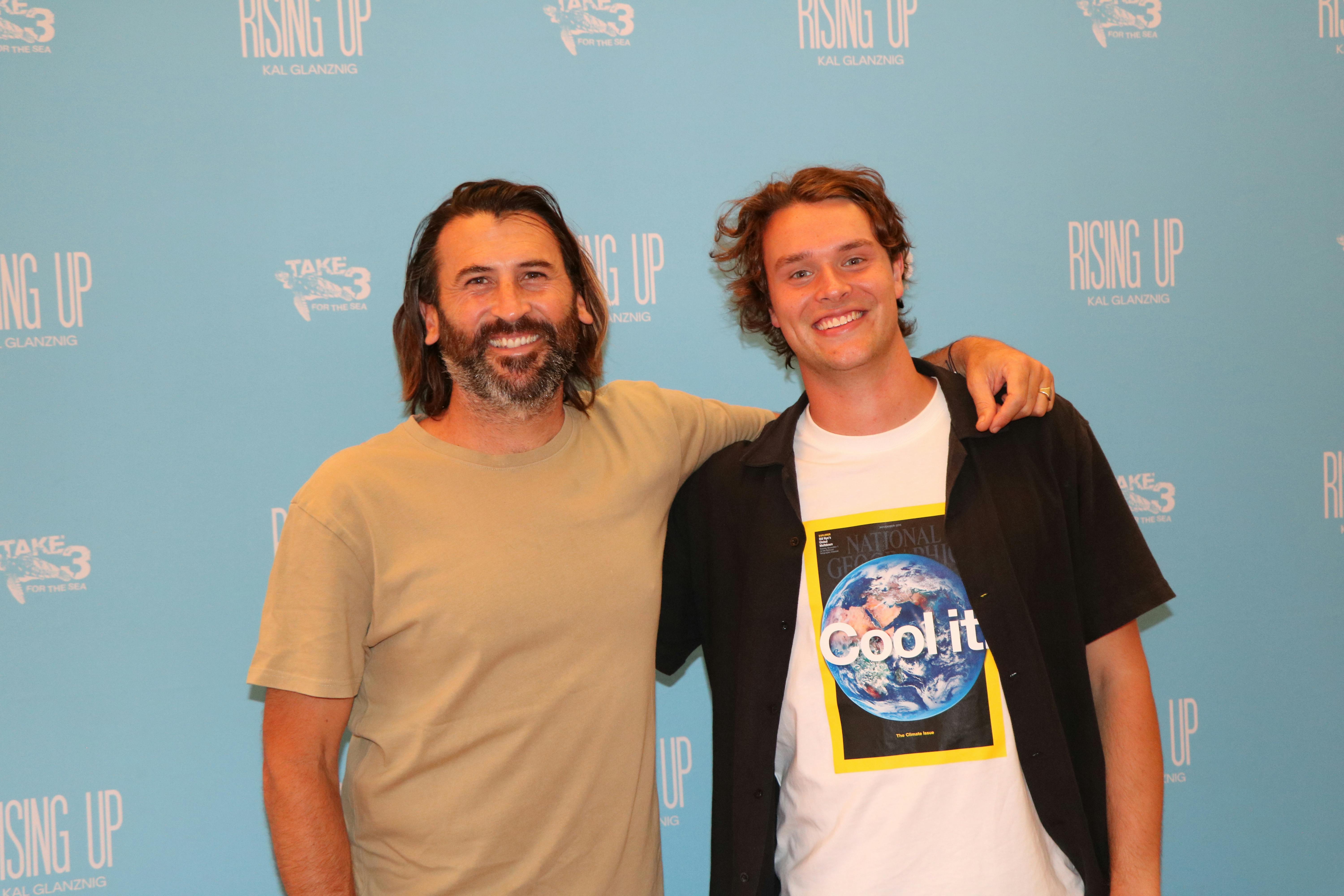 Tim Silverwood and Kal Glanznig at Rising Up screening