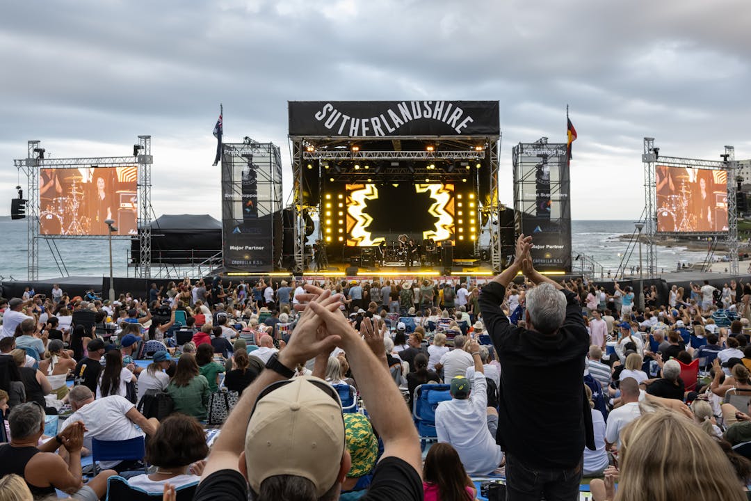 2025 Australia Day Concert at Cronulla with Baby Animals Performing on Stage