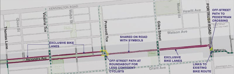 Option 1 – Alexandra Avenue Route
