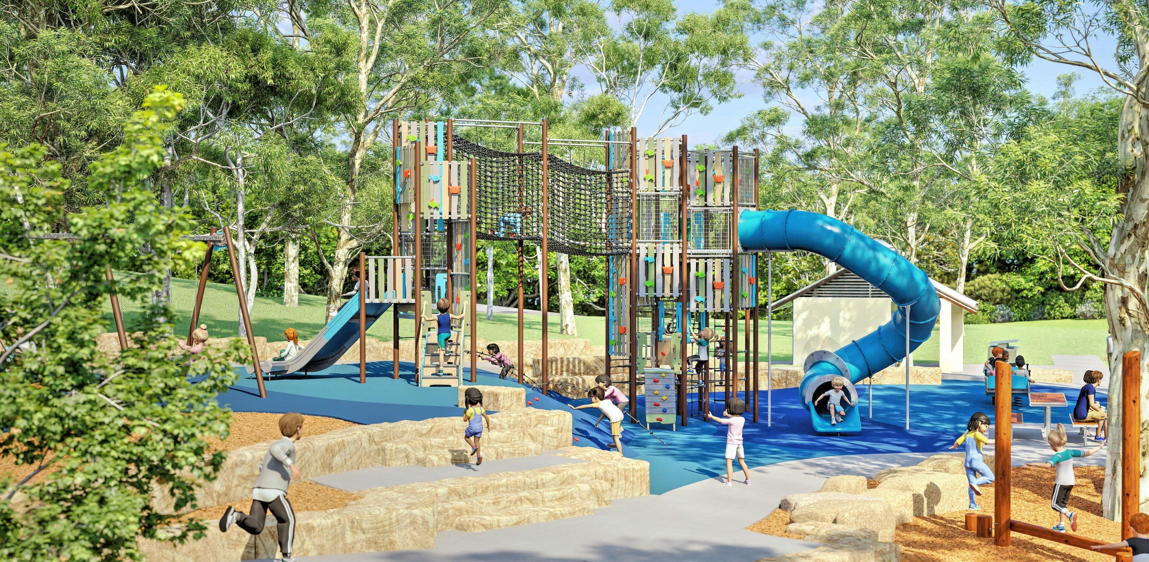 Gunnamatta Park Playground - play equipment 