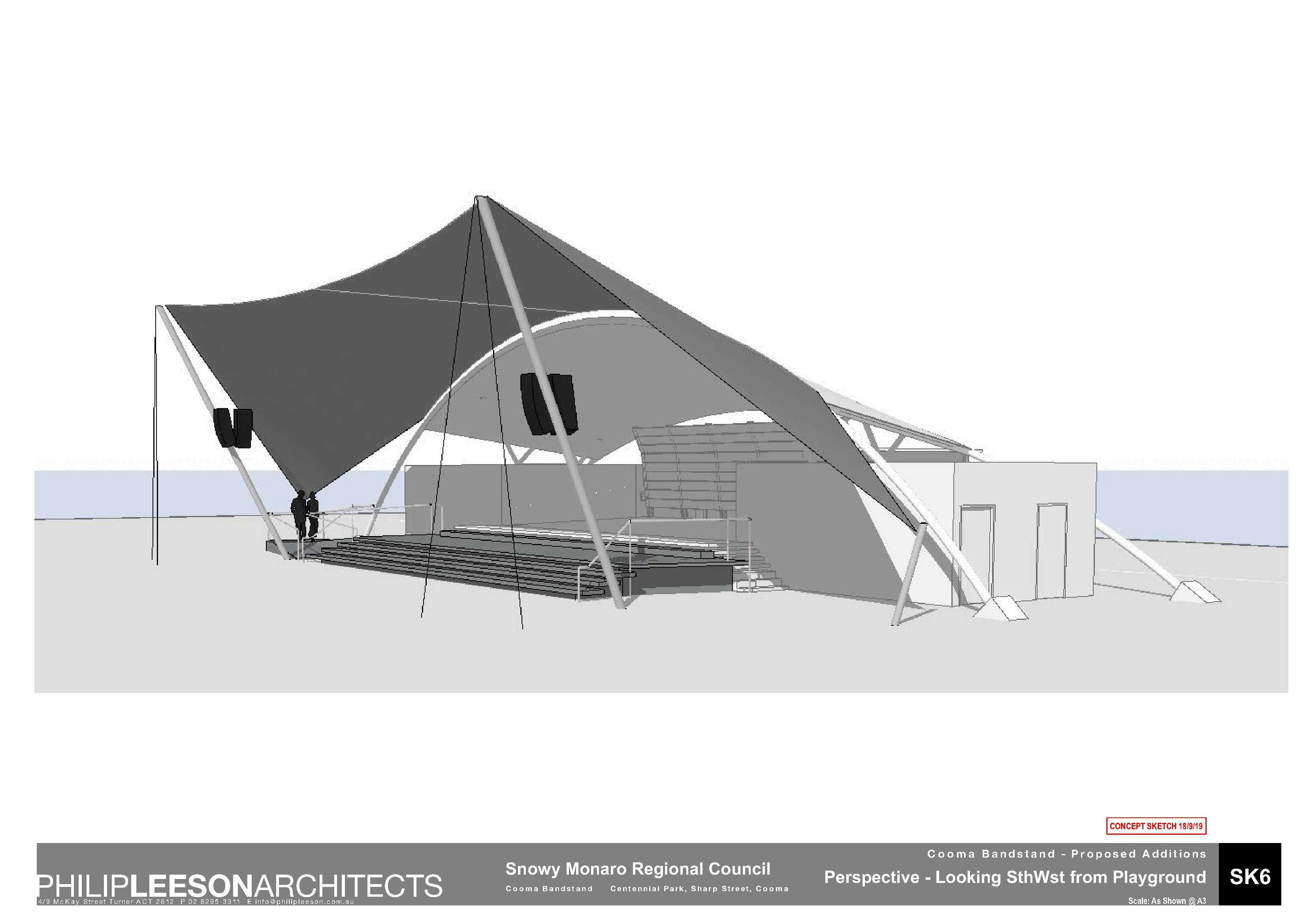 Cooma Bandstand - Proposed Additions_190918 Concept Sketch_6