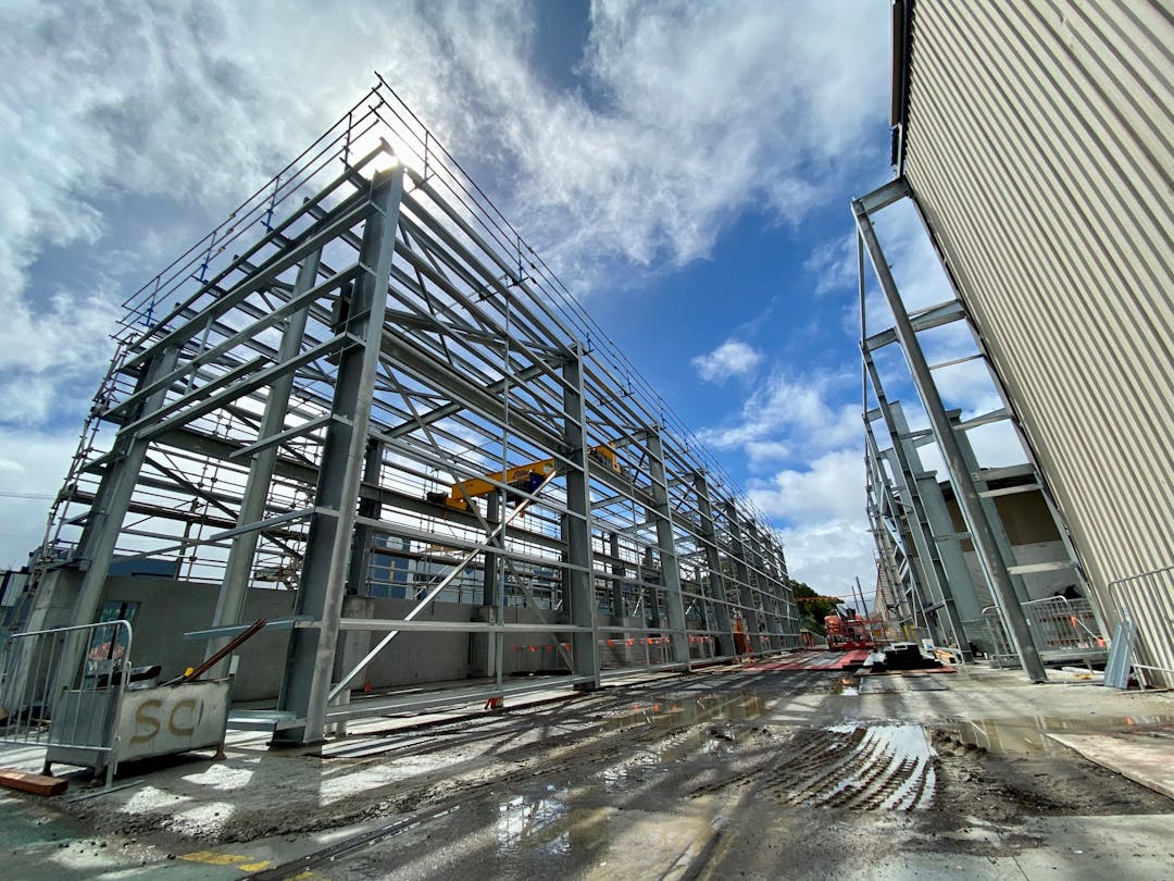 Image of Mortdale Maintenance Centre steelwork in progress
