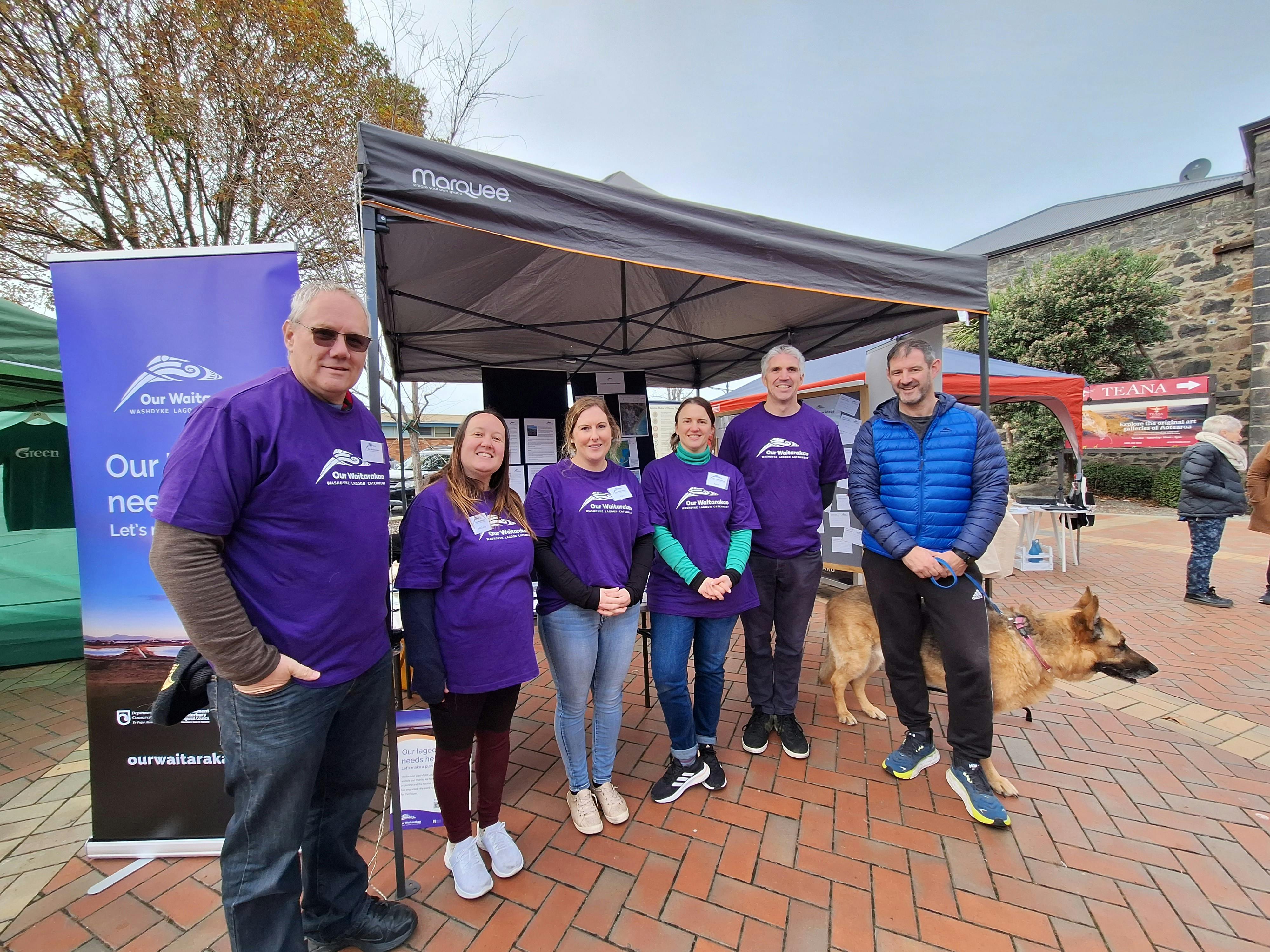 The Our Waitarakao team at the Timaru Artisan Farmers Market