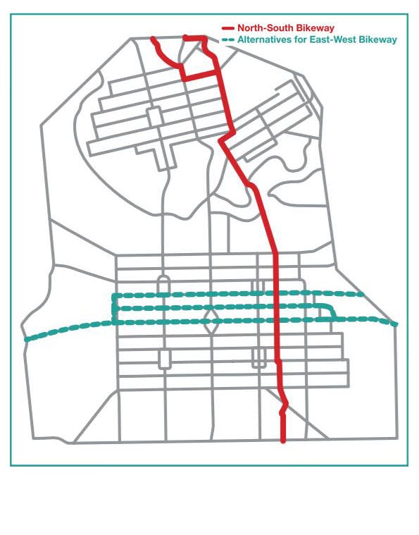 Proposed Bikeways map