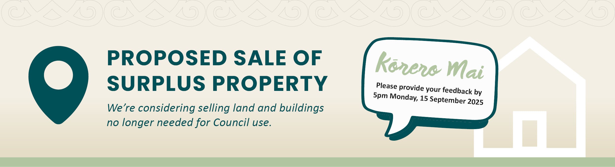 Proposed sale of surplus property banner