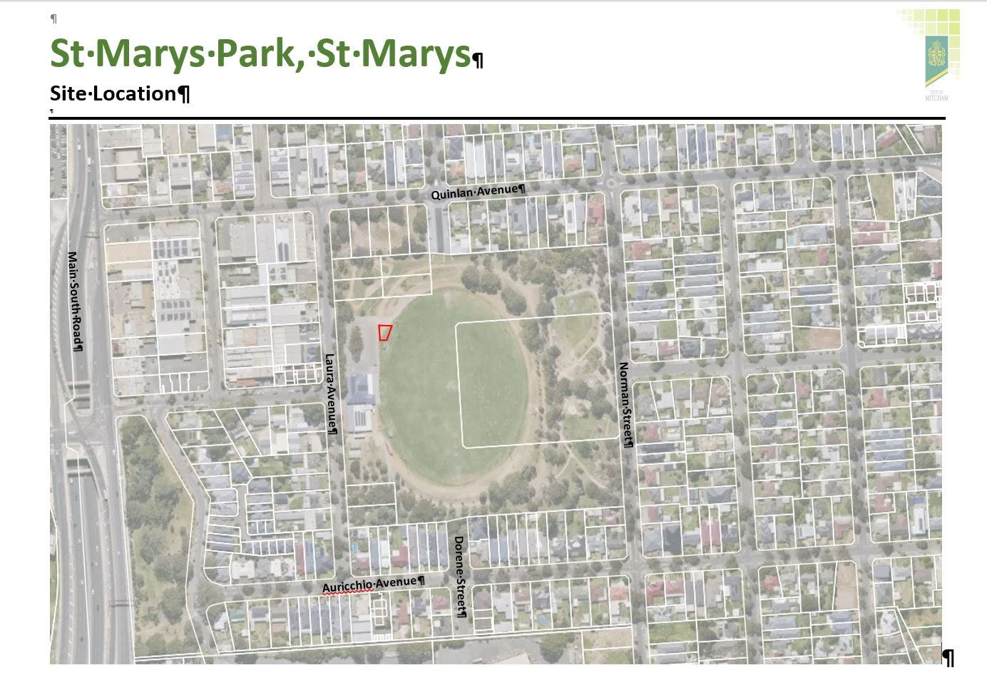 St Marys Park Playground location.JPG