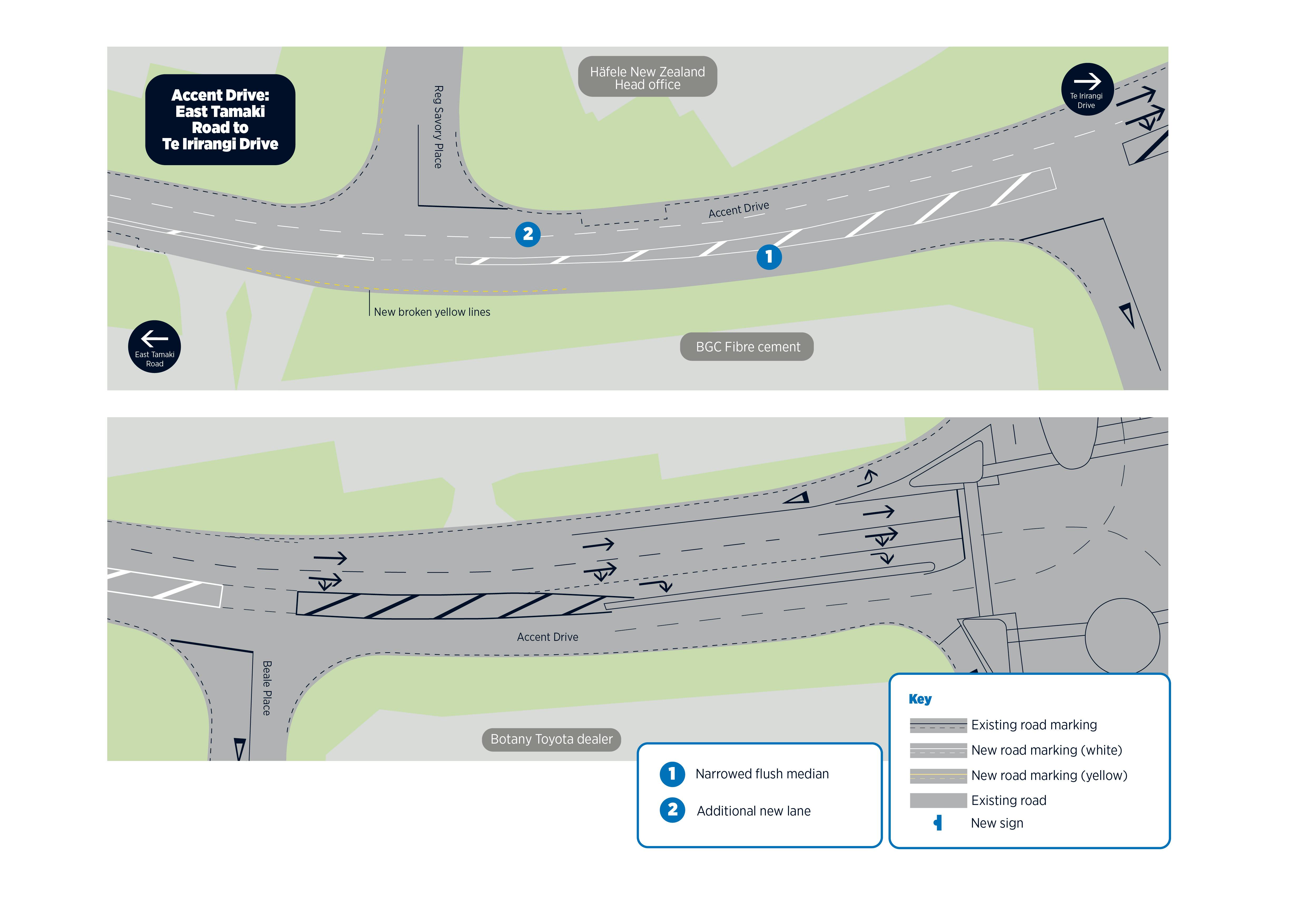 Accent drive: East Tamaki Road to Te Irirangi Drive